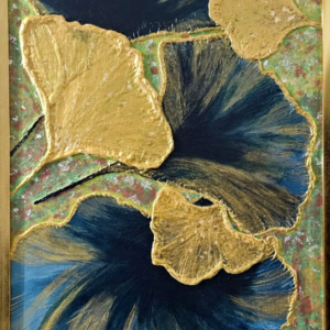A Dance of Blue and Gold: Nature's Abstract Expression
